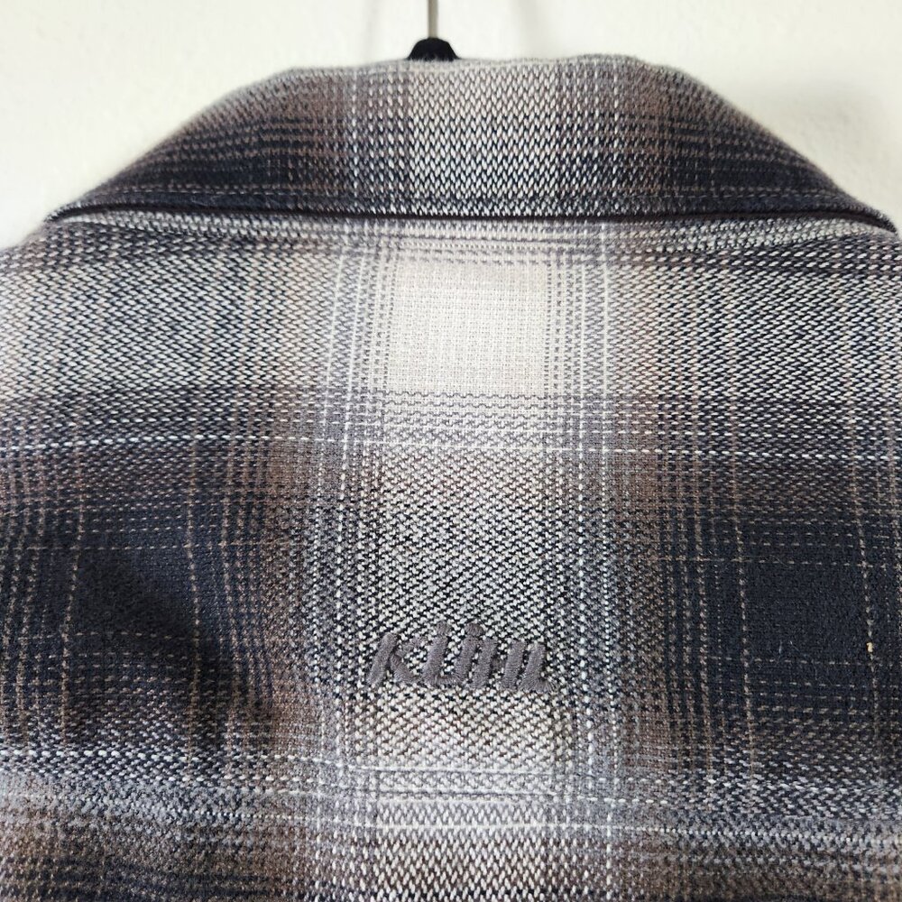 KUHL Law Flannel Shirt Men Size Medium Plaid Button Up Long Sleeve Inside Pocket - Picture 6 of 13